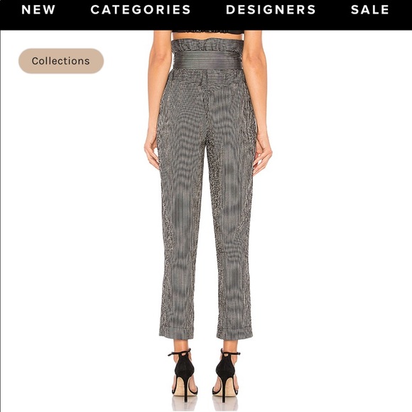 Nanushka Natchez paper bag pants in medium - Picture 4 of 15